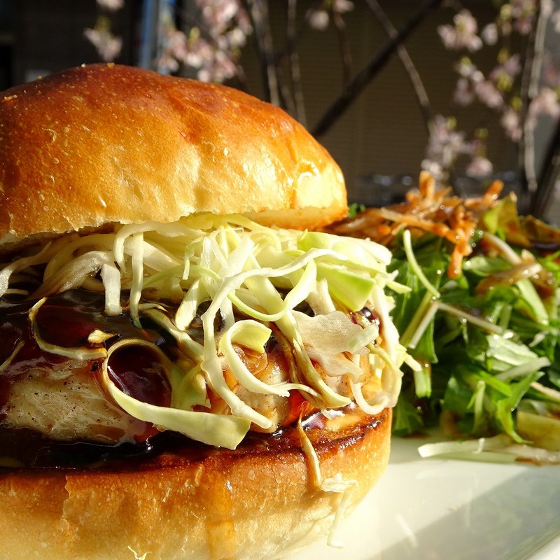 照り焼きチキンバーガー(Craft Burger co. クラフトバーガー 北堀江)