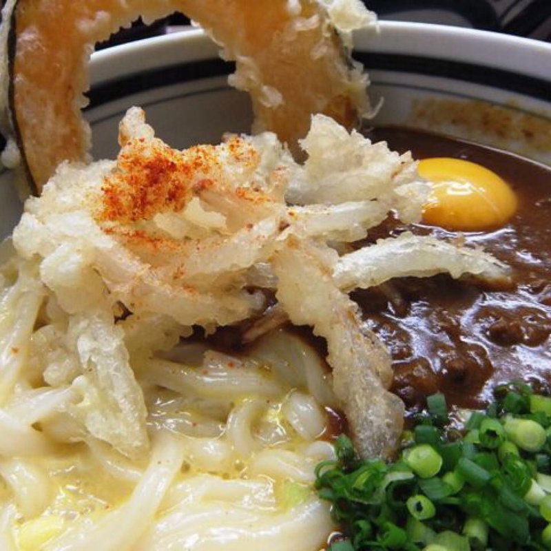 超激辛キーマ釜玉うどん(手打ちうどん 紅屋)