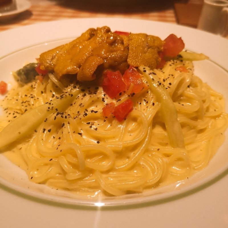雲丹のクリームパスタ(スパゲッティ食堂ドナ 新宿紀伊國屋店 )