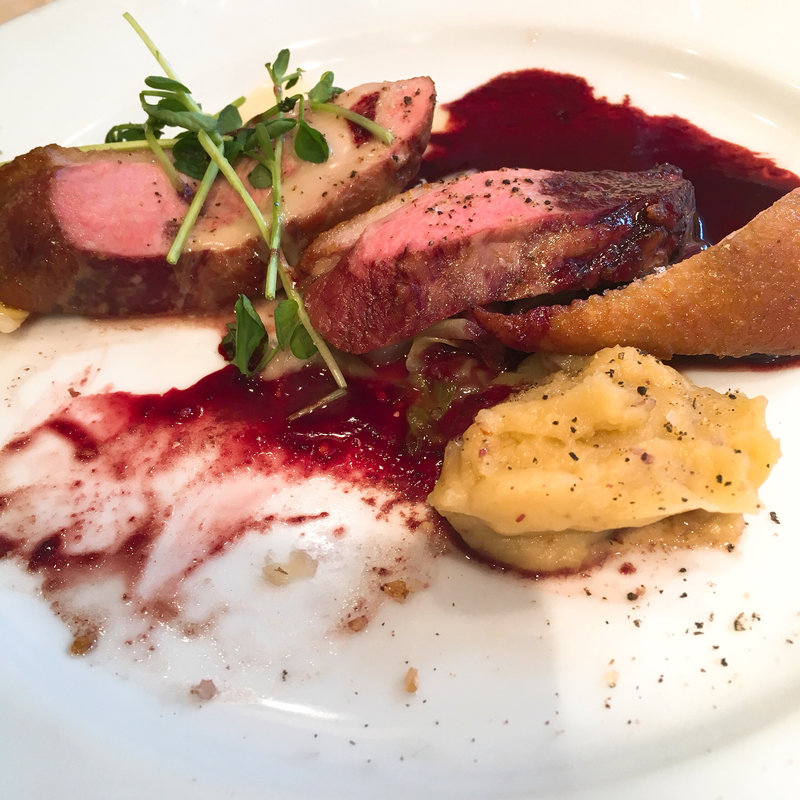 鴨の赤ワイン煮(パリのワイン食堂)