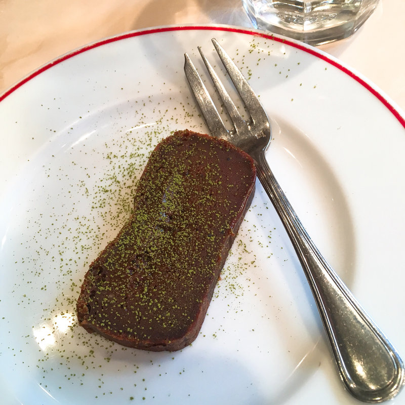 ガトーショコラ(パリのワイン食堂)