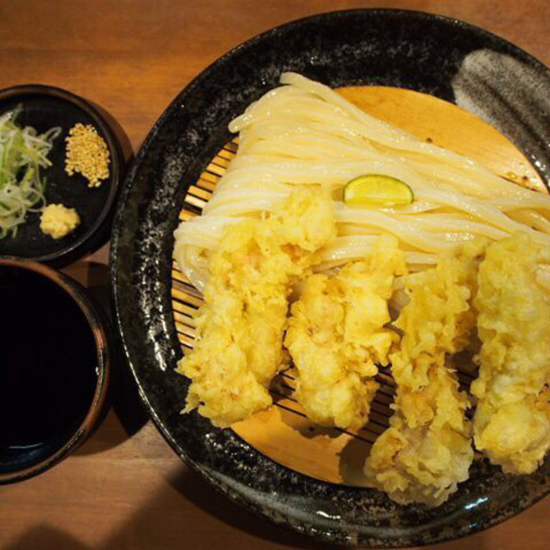 かしわ天ざる(さぬき 粉太製麺 （こたせいめん）)