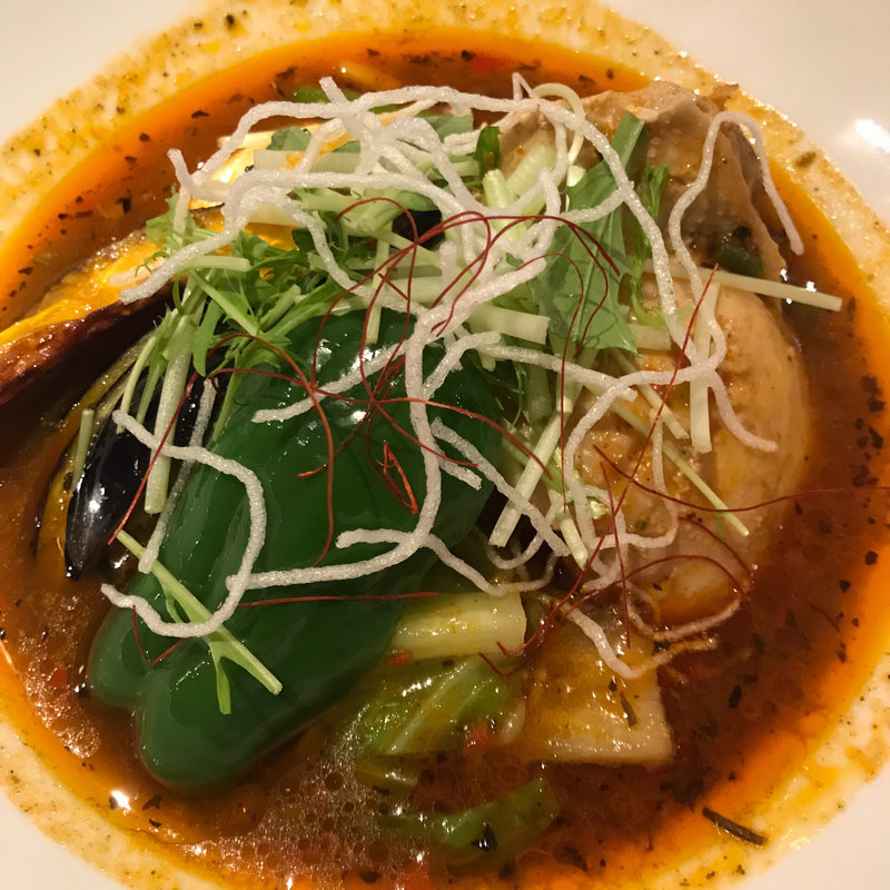 チキン&ベジタブル(圏外)(札幌スープカレー イエローカンパニー 恵比寿本店)