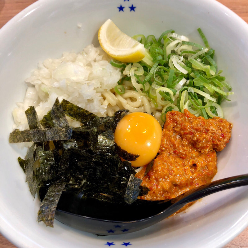 辛味まぜ麺(みつ星製麺所 三宮店)