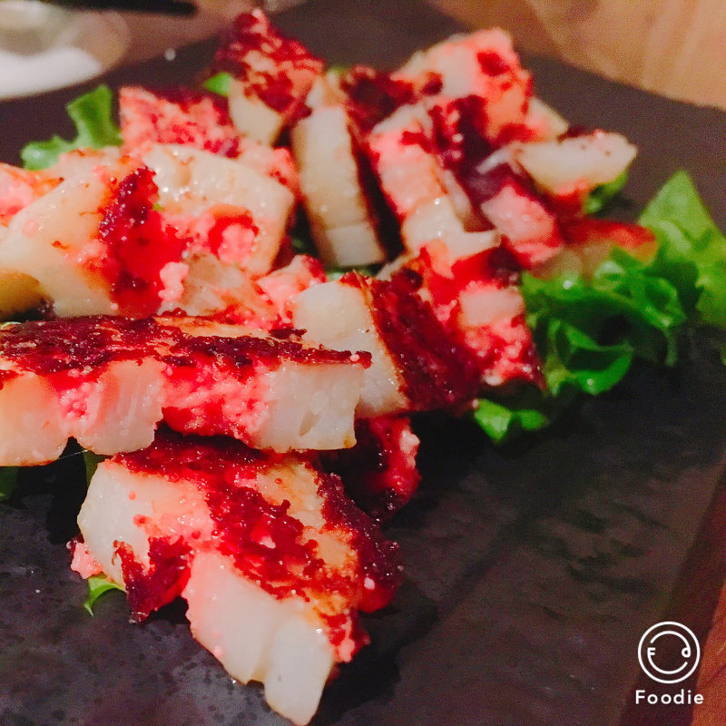 レンコン明太焼(漁師の鉄板焼きはまらいん)