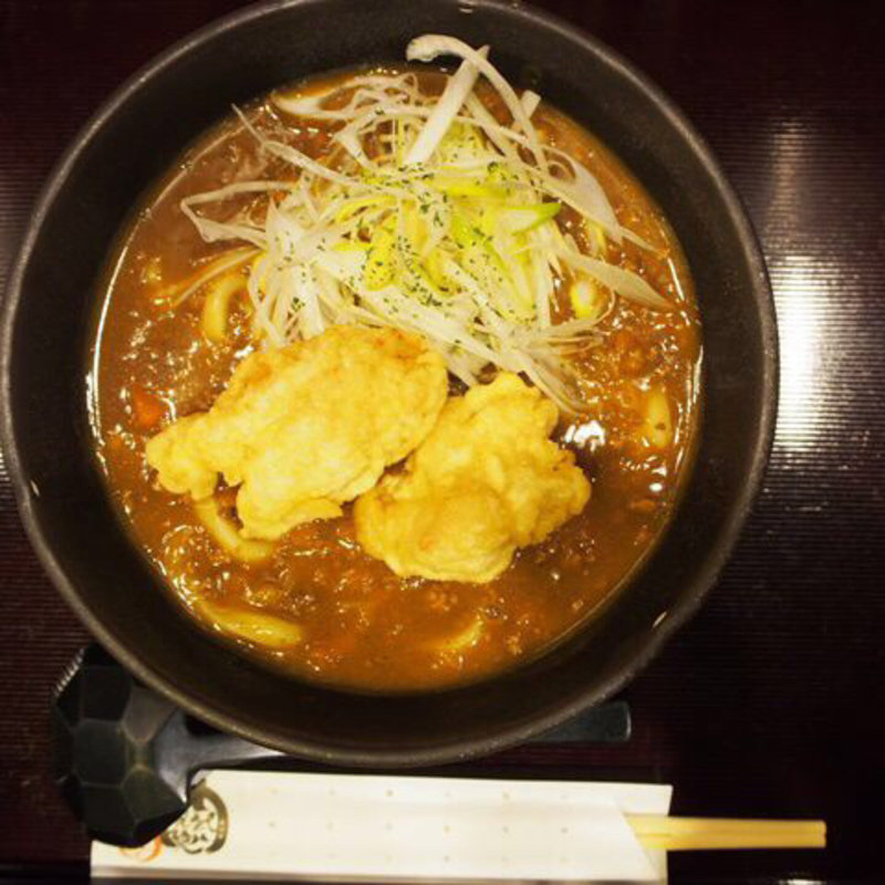 鶏天カレーうどん(七弐八製麺 )