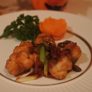 セミ海老 の甘辛炒め香港スタイル(フライングトマトカフェ )