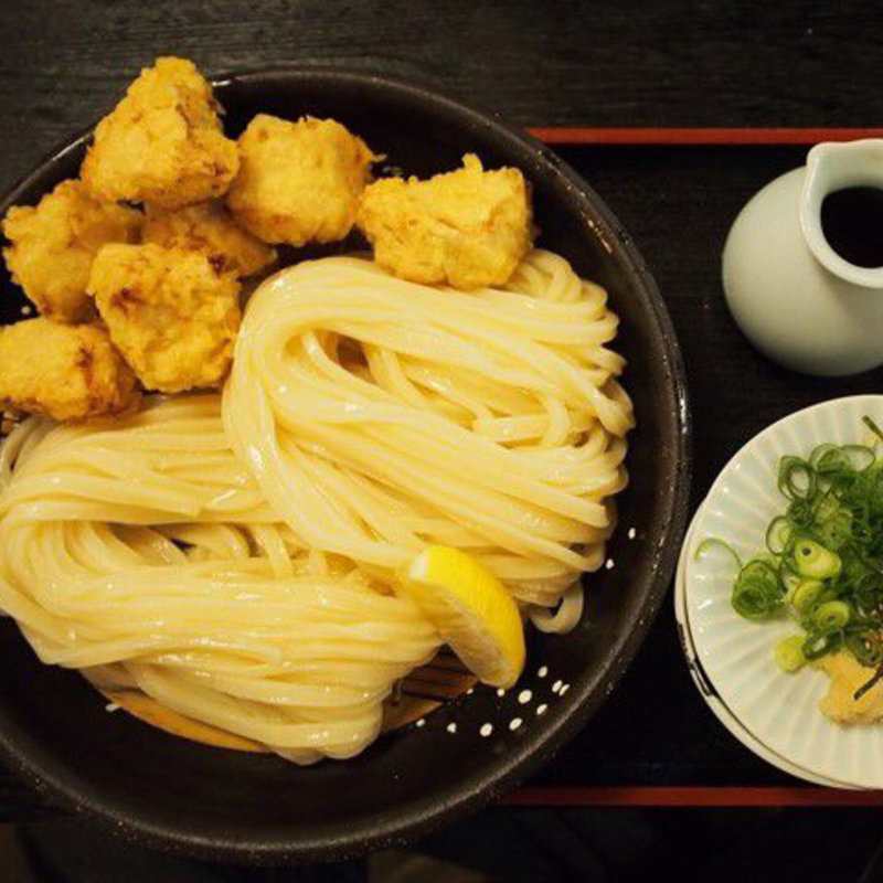 かしわ天ざる(はまもと)