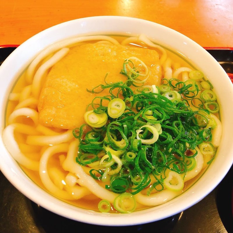 きつねうどん(因幡うどん 渡辺通店)