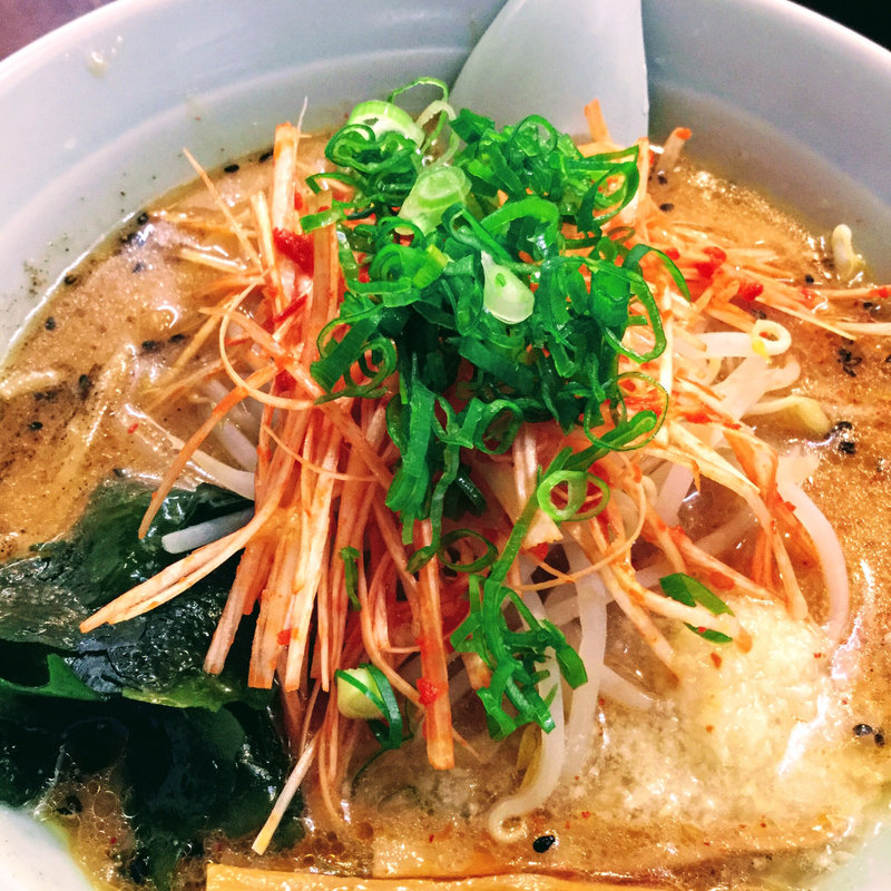 ねぎ味噌ラーメン(くるまやラーメン 豊橋店)