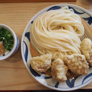 かしわ天ざるうどん(与喜饂飩 （ヨキウドン）)
