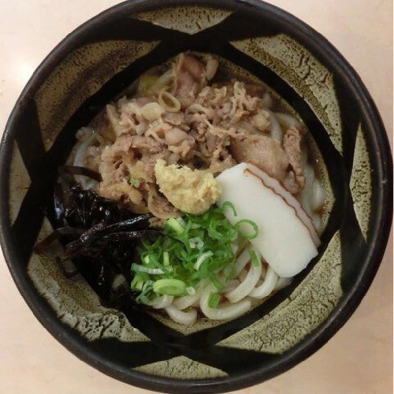 肉ぶっかけうどん(ぶっかけ亭本舗 ふるいち 仲店 （ぶっかけていほんぽ・ふるいち）)