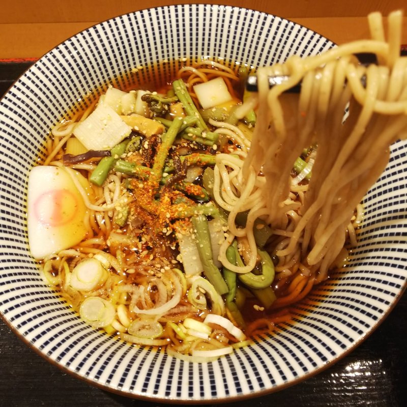 山菜そば(そばいち 新宿店)