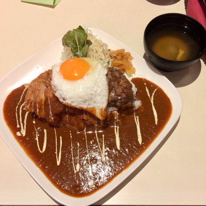 チキンカツ＆ハンバーグカレー(キッチンカロリー本店)