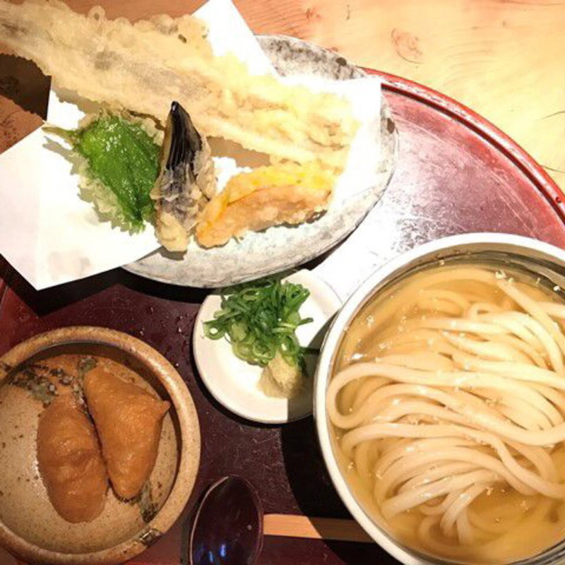 穴子天ひやかけ (ご飯物付き)(ほんまもんうどん 福ちゃん)