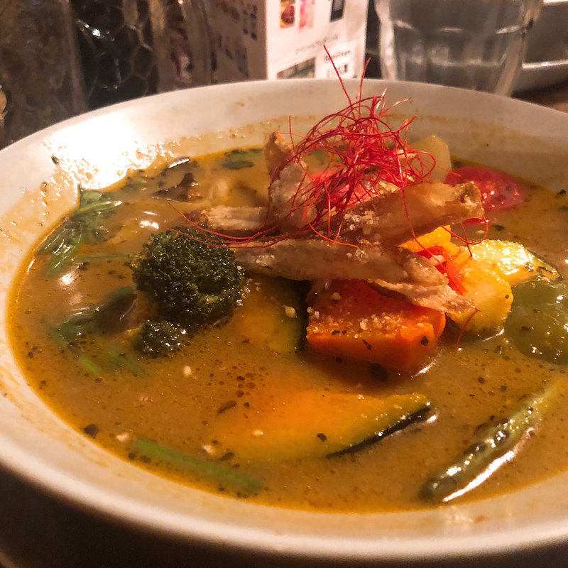 20種類の野菜カレー(無添加薬膳スープカレー COSMOS)