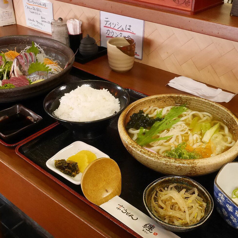 お造り定食(京うどん 纏)