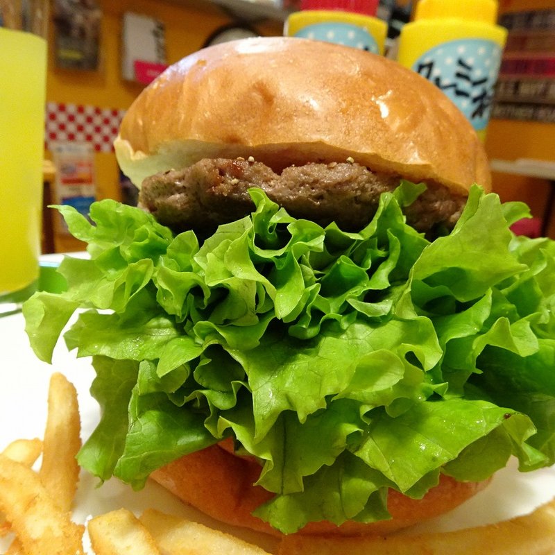 ハンバーガー(アメリカンポップカフェ ビッグベリーマン 東大阪店)