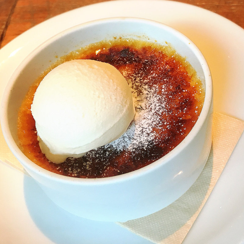 オレンジ蜂蜜のブリュレ マスカルポーネジェラート (IVY PLACE)