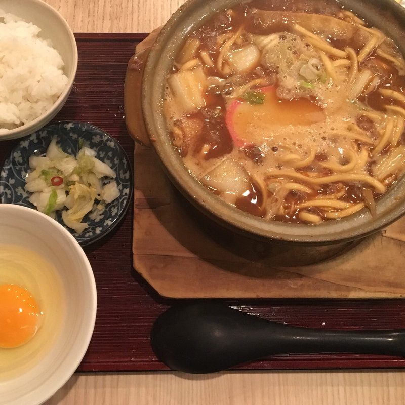 味噌煮込みうどん定食(横浜なかや 大関本店)