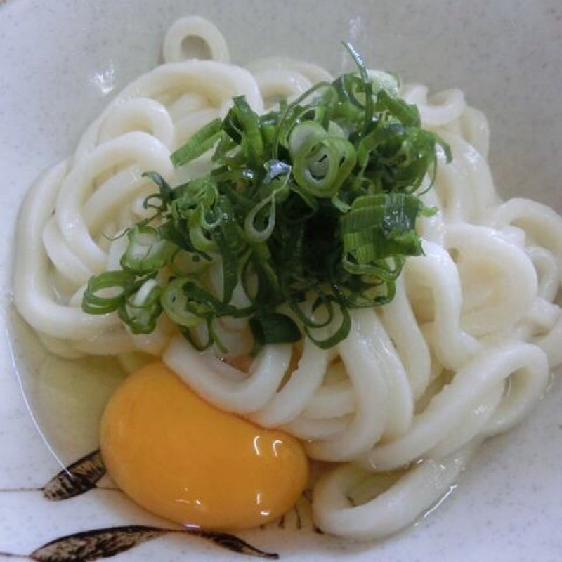 釜玉うどん 小(手打ちうどん たむら)