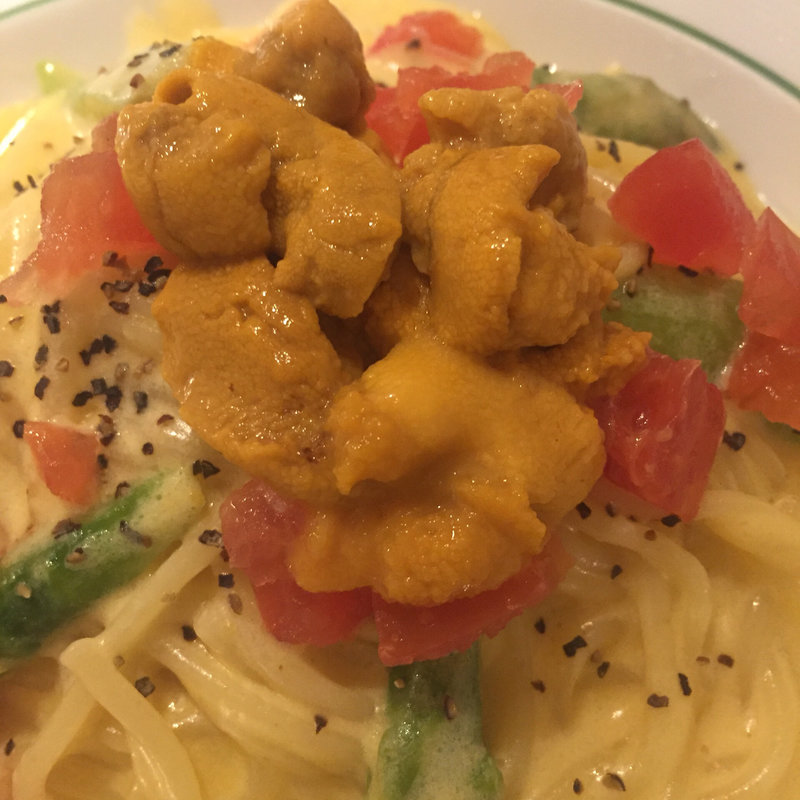 うにのカルボナーラ(スパゲッティ食堂ドナ 新宿紀伊國屋店 )