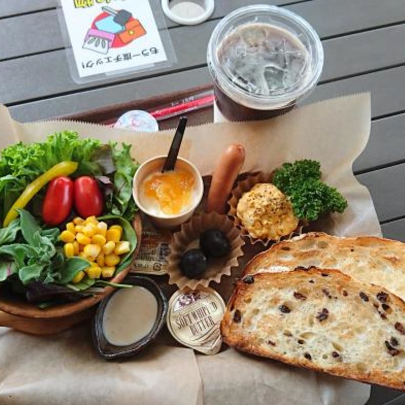 早起き応援モーニングセット（コンビ）(カフェ三四八 （カフェサシバ）)