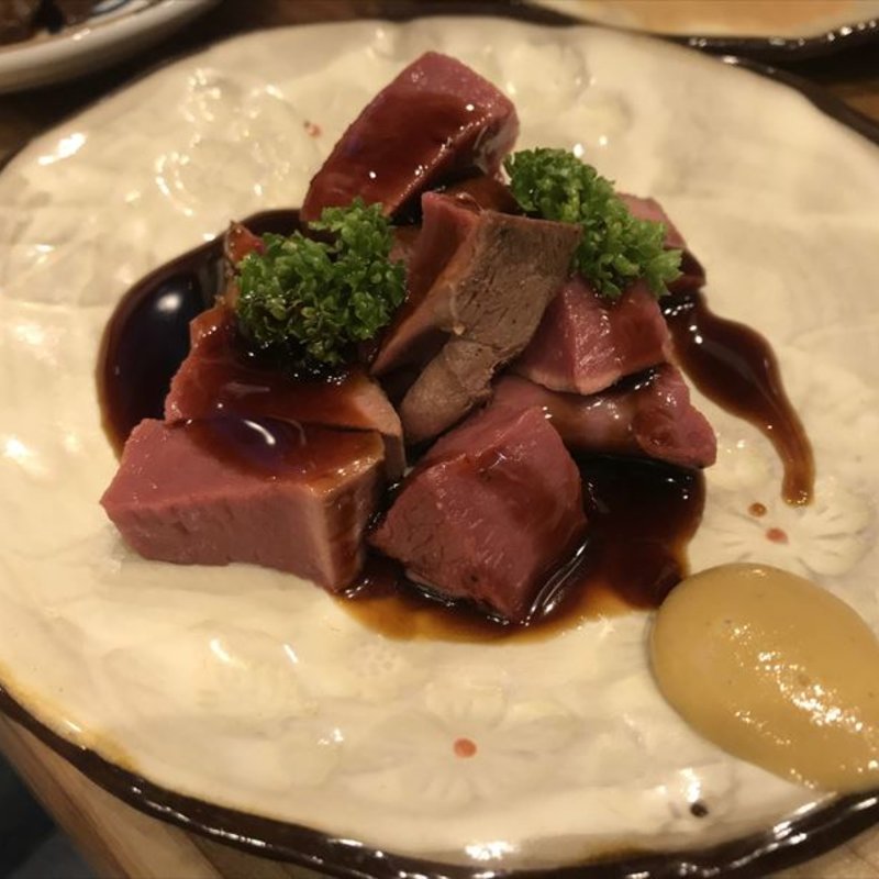 ハツタタキ(鉄板牛串 アベ亭)