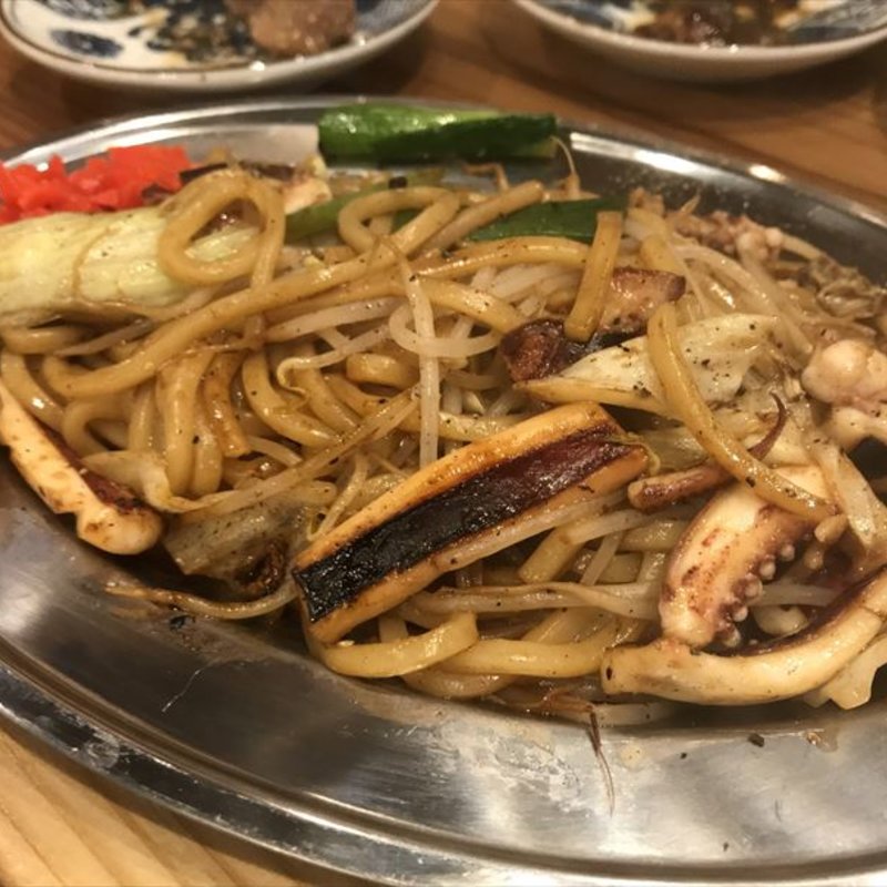いか焼きそば(鉄板牛串 アベ亭)