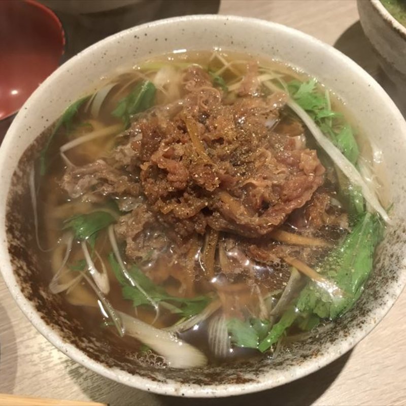 肉うどん(北新地うどん 薮や)