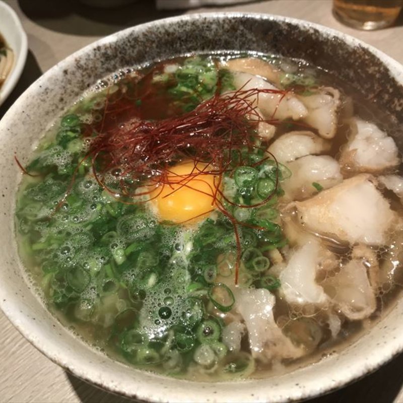 薮や特製かすうどん(北新地うどん 薮や)