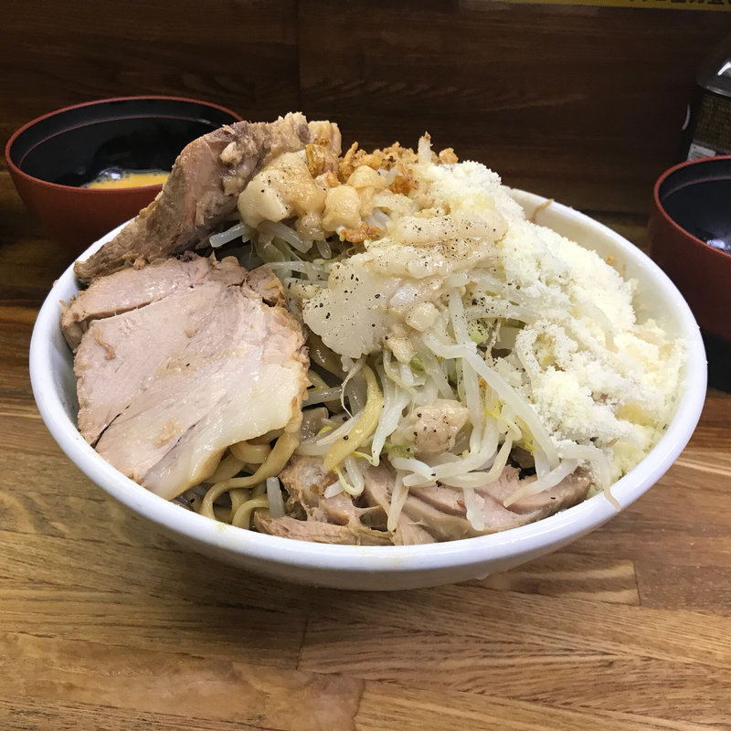 小ラーメン汁なし豚入り(ラーメン二郎 新小金井街道店 （らーめんじろう）)