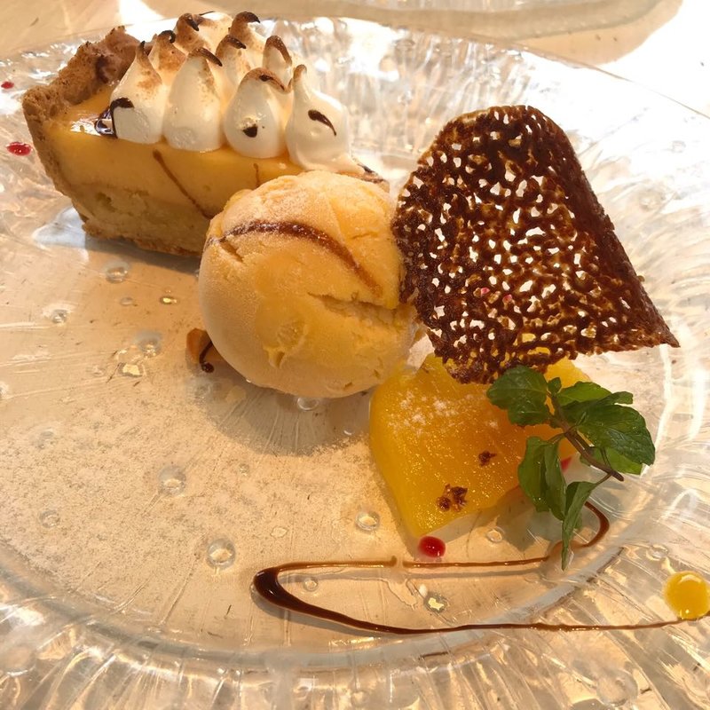 バブルタルト  ランチに別途でデザートセット(ハーミットグリーンカフェ)