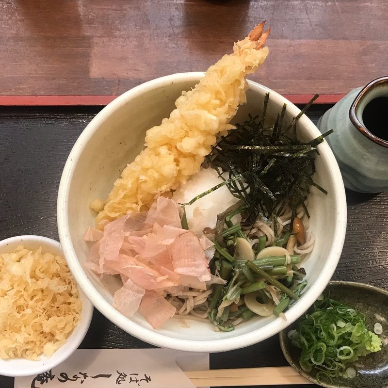 冷たい天ぷら蕎麦(しなの庵 )