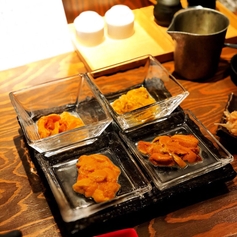  無添加うに刺し〈4種盛り〉(利尻うに小屋 )