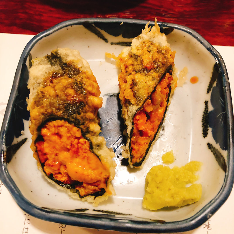 うに海苔巻き(天ぷら新宿つな八 総本店)