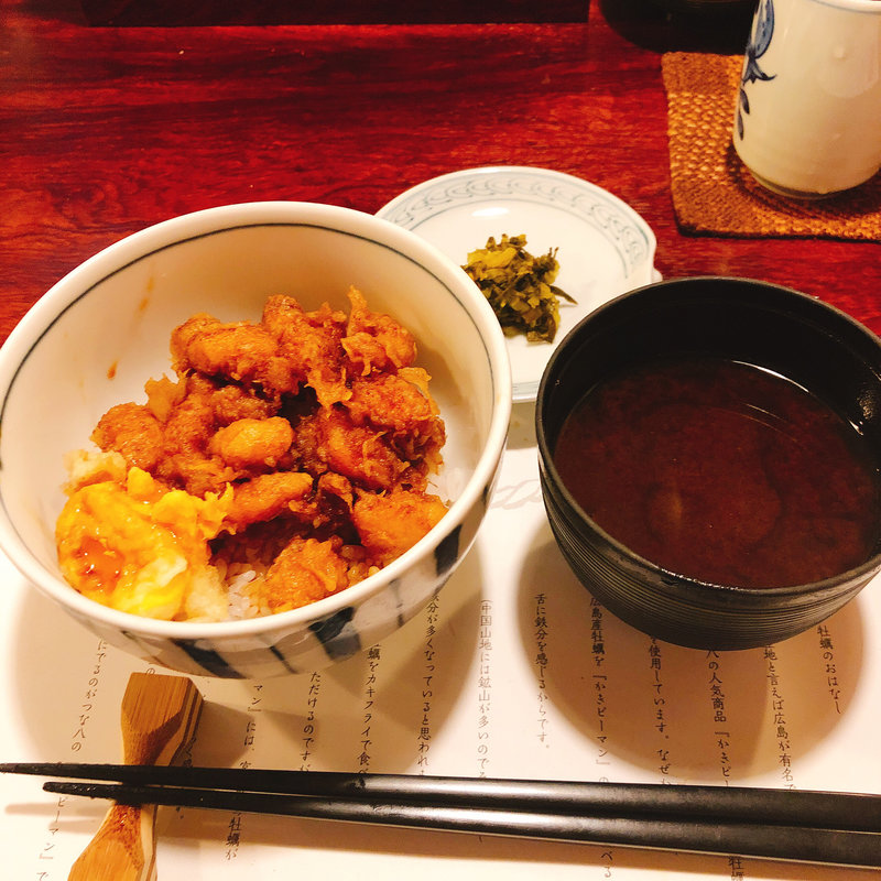 かき揚げご飯(天ぷら新宿つな八 総本店)