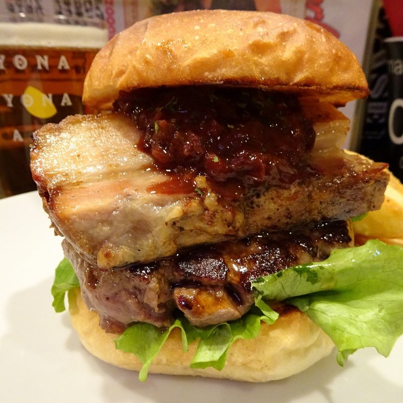 プエブロインディアンポークバーガー(Kokopelli)