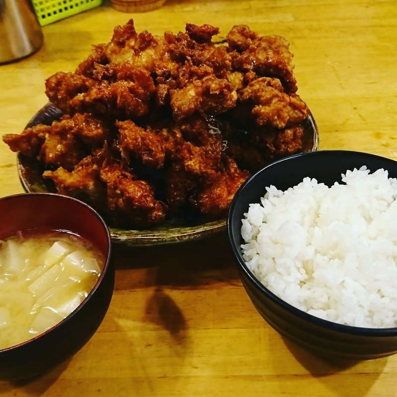 から揚げ定食 L(パセリ )