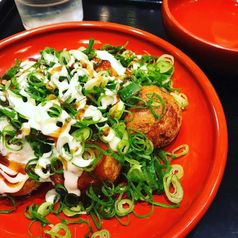 たこ焼き5個(ねぎトッピング)(たこ八 梅地下店)