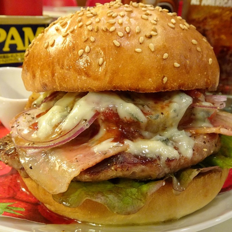 ハニーブルーチーズバーガー＋パイナップル(13Diner)