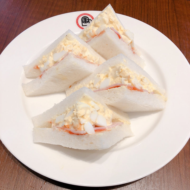 モーニング ハムと玉子のサンドイッチ(UCCカフェプラザ 明石駅前店)