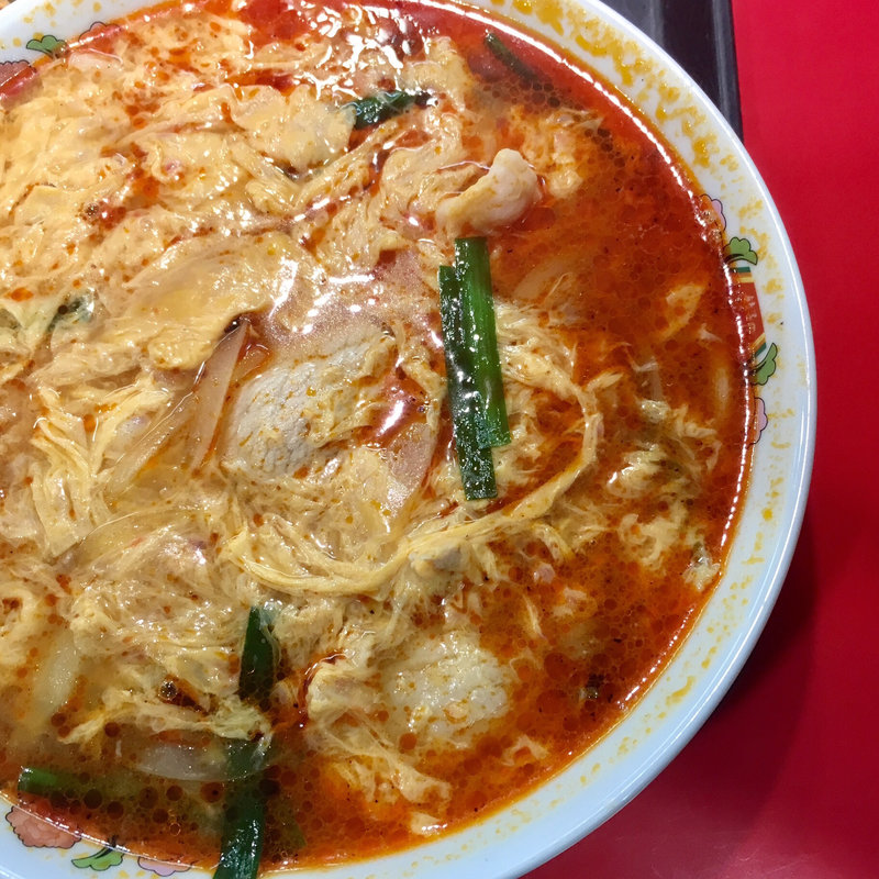 辛玉ラーメン(餃子の王将 すすきの店)