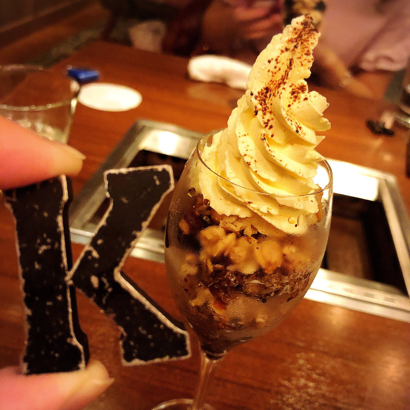 大人のチョコレートパフェ(麻布十番焼肉 KINTAN)