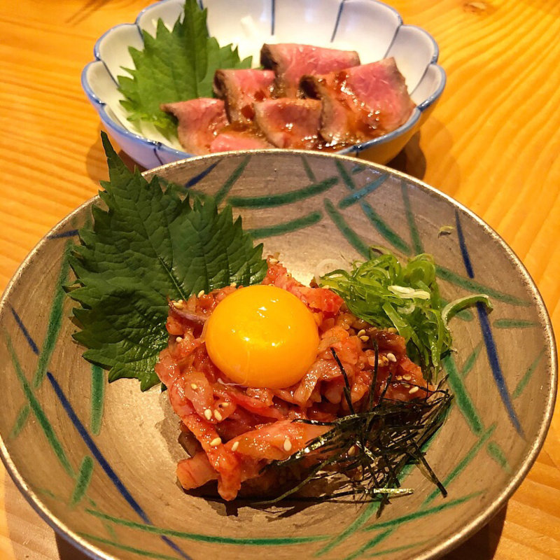ユッケ(おでんと肉料理あんず家祇園石屋はなれ)