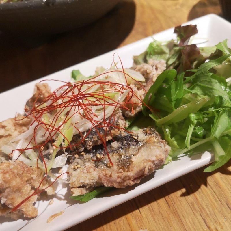 サンマの竜田揚げ(中落ち百円の居酒屋 まぐろんち 高円寺ガード下店)