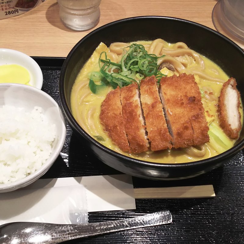 Aランチ（特製千吉カツカレーうどん定食）(カレーうどん 千吉 川崎アゼリア店)