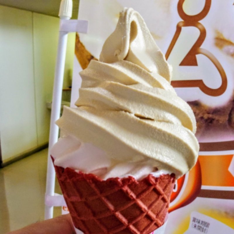 酪王ミックスソフトクリーム(道の駅 安達 智恵子の里)