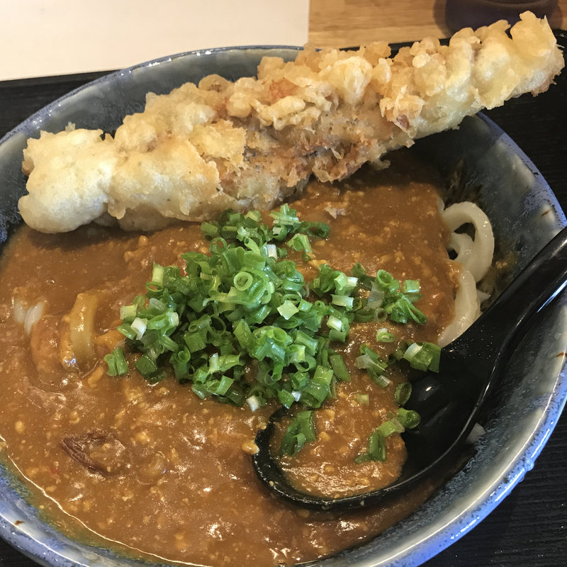 とり天カレーうどん(情熱うどん わらく )