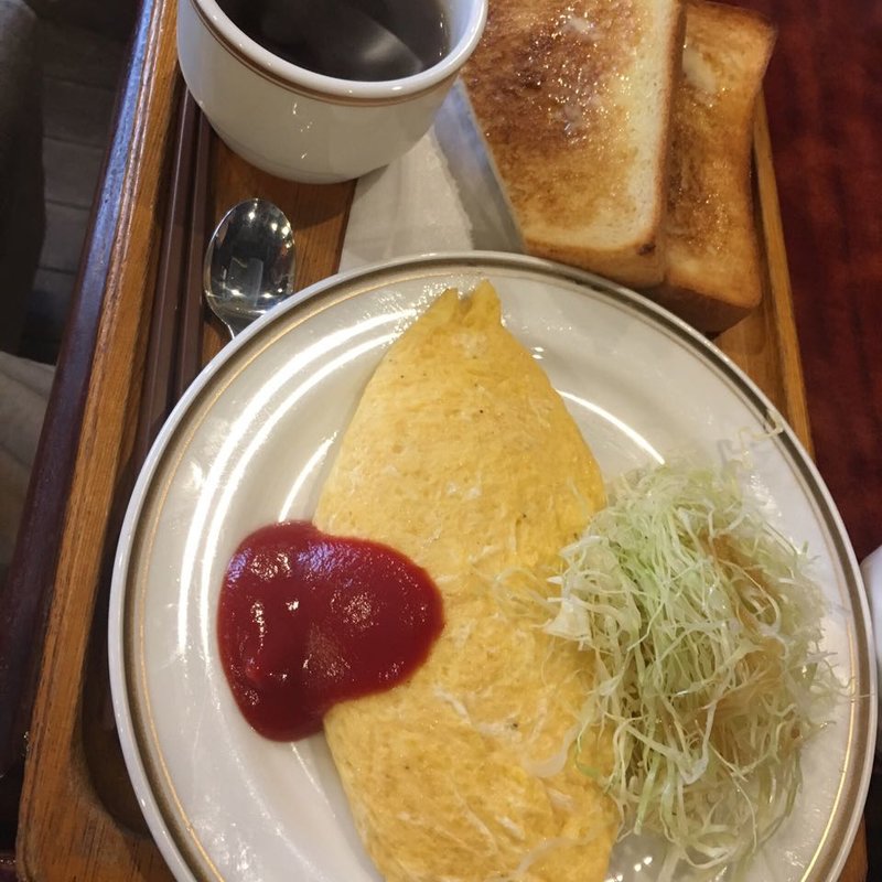 モーニング  オムレツ(ロッジ赤石)